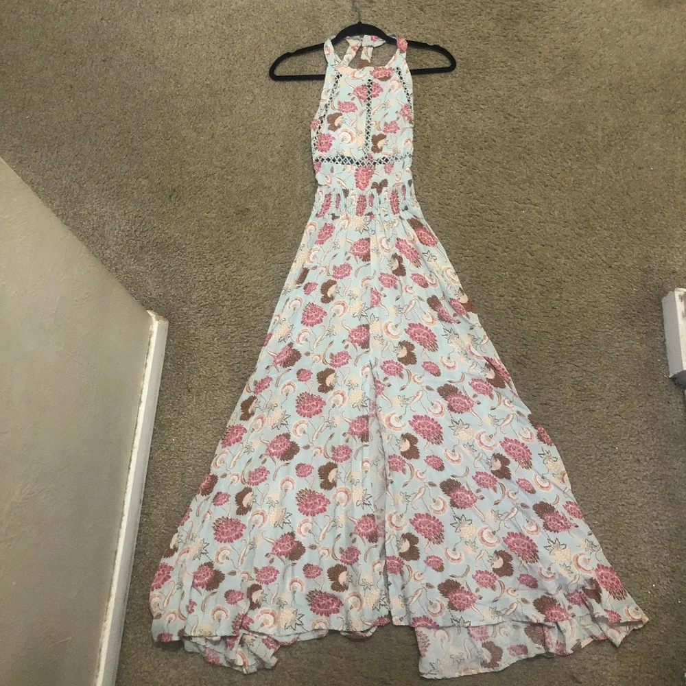 Jaase brand maxi dress, likely in a bohemian floral print such as the 'Alohi' pr - Picture 5 of 11